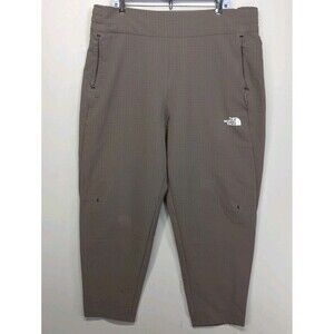 The North Face Women's XXL Tekware Grid Fleece Tapered Ankle Pants Falcon Brown